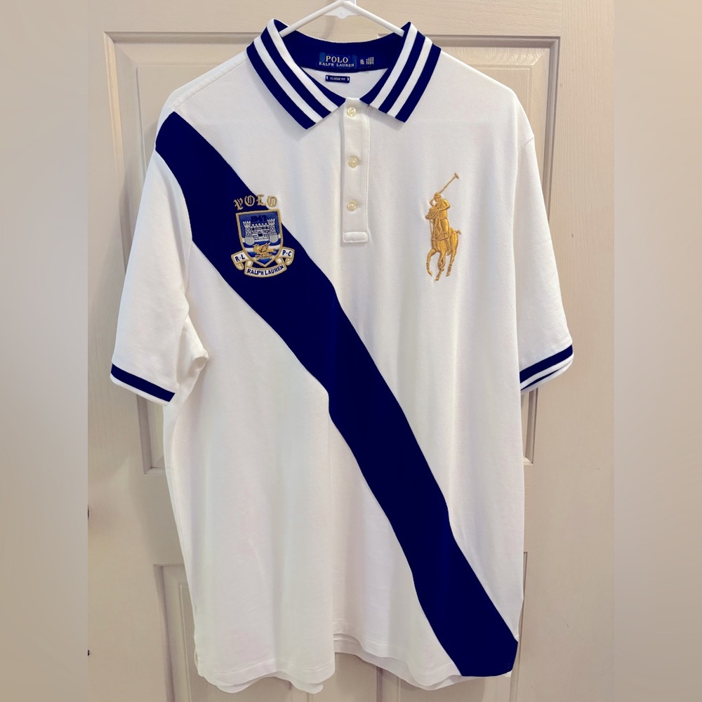 Polo by Ralph Lauren Big Pony Polo shirt - Blue/WhiteXLTG